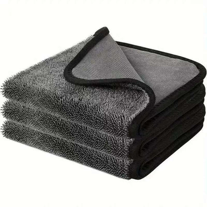 Small Braided Car Cleaning Towel, Absorbent and Leaves No Marks, Edged for Car Washing, Single or Double-Sided Small Braided Water Collection Towel - image 5
