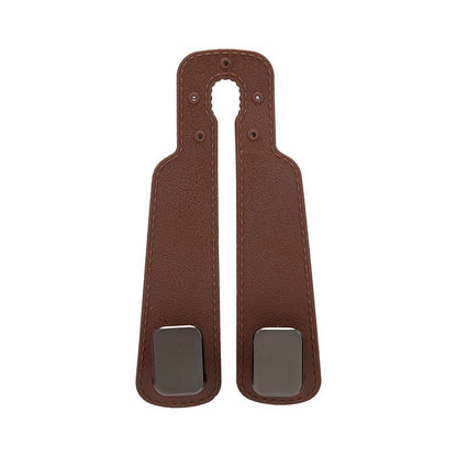 Car Hook Metal with Diamond Suede Leather Car Rear Seat Headrest Hook Car Storage Hook - image 5