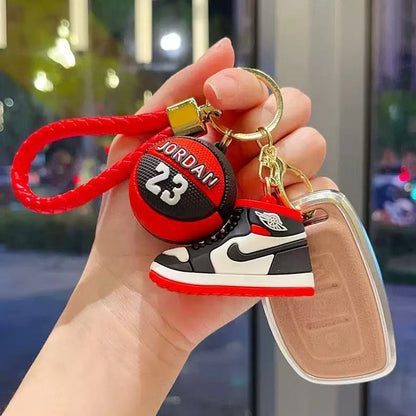 Silicone Aj Basketball Shoe Keychain Stereo Shoe Mold Nba Basketball Car Key Chain Backpack Pendant Exquisite Gift - image 4