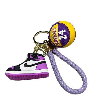 Silicone Aj Basketball Shoe Keychain Stereo Shoe Mold Nba Basketball Car Key Chain Backpack Pendant Exquisite Gift - image 5