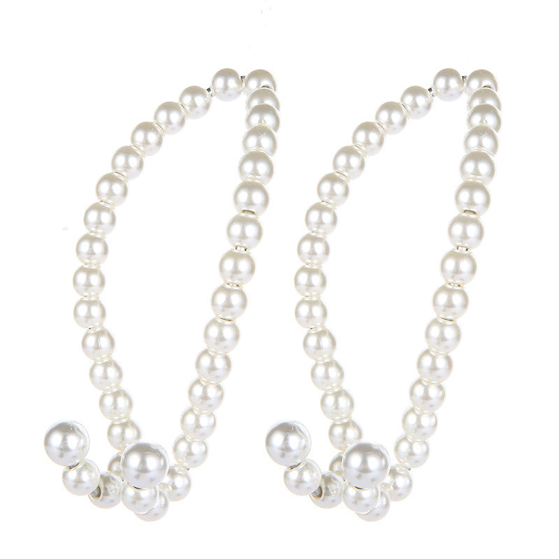 Amazon Cross-Border New Boutique Pearl Car Hook Stainless Steel Car Multi-Function Seat Back Hook for Women - image 5
