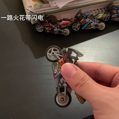 Spark Motorcycle Cool Stunt Flintstone Inertia Motorcycle Pull Back Sliding Motorcycle Mini Simulation Explosion Handsome Toy - image 2