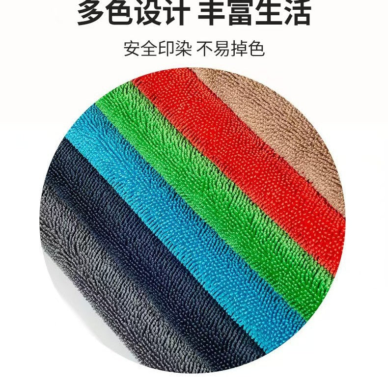 Twisted Braid Car Wash Towel Glass Cleaning Enlarged and Thickened Super Absorbent No Trace Car Wipe Towel Cross-Border - image 3