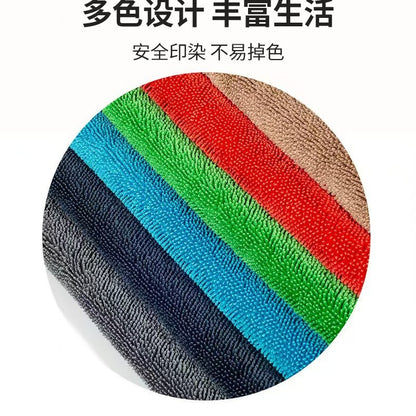 Twisted Braid Car Wash Towel Glass Cleaning Enlarged and Thickened Super Absorbent No Trace Car Wipe Towel Cross-Border - image 3