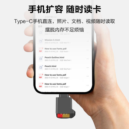 Source Factory Wholesale Typec2.0 Card Reader Tf Mini Car Memory Card Storage Card Typec Card Reader - image 2