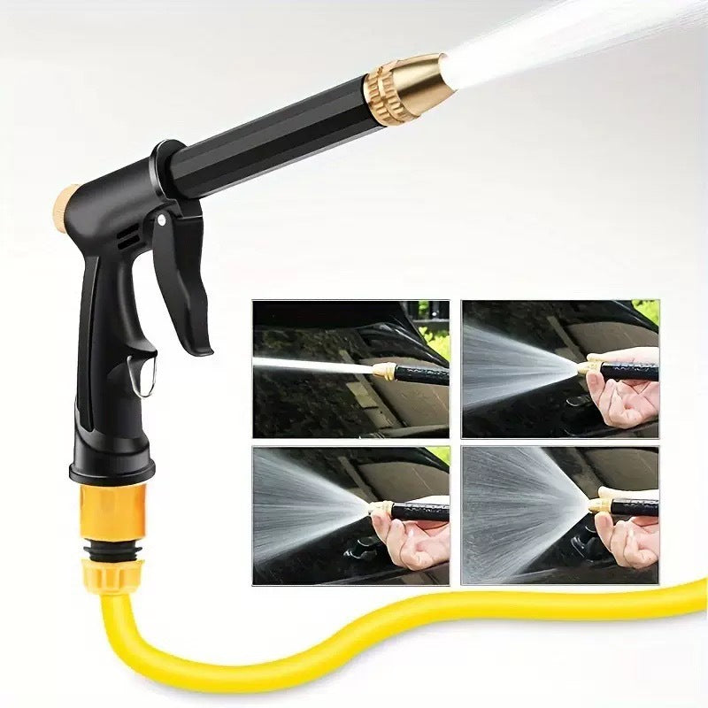 Cross-Border Dropshipping New Household Copper-Plated Nozzle Thickened Rod High-Pressure Multi-Functional Flower Watering Car Wash Water Gun Pot Set - image 1