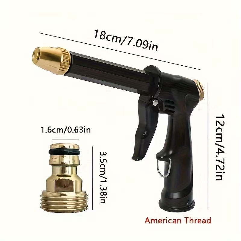 Cross-Border Dropshipping New Household Copper-Plated Nozzle Thickened Rod High-Pressure Multi-Functional Flower Watering Car Wash Water Gun Pot Set - image 5