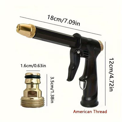 Cross-Border Dropshipping New Household Copper-Plated Nozzle Thickened Rod High-Pressure Multi-Functional Flower Watering Car Wash Water Gun Pot Set - image 5