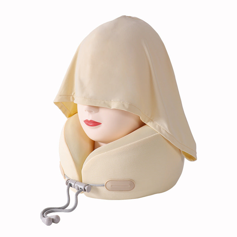 New U-Shaped Pillow Memory Foam Stowable Portable Neck Pillow Airplane Car Travel Neck Pillow Wholesale Source Manufacturer - image 5