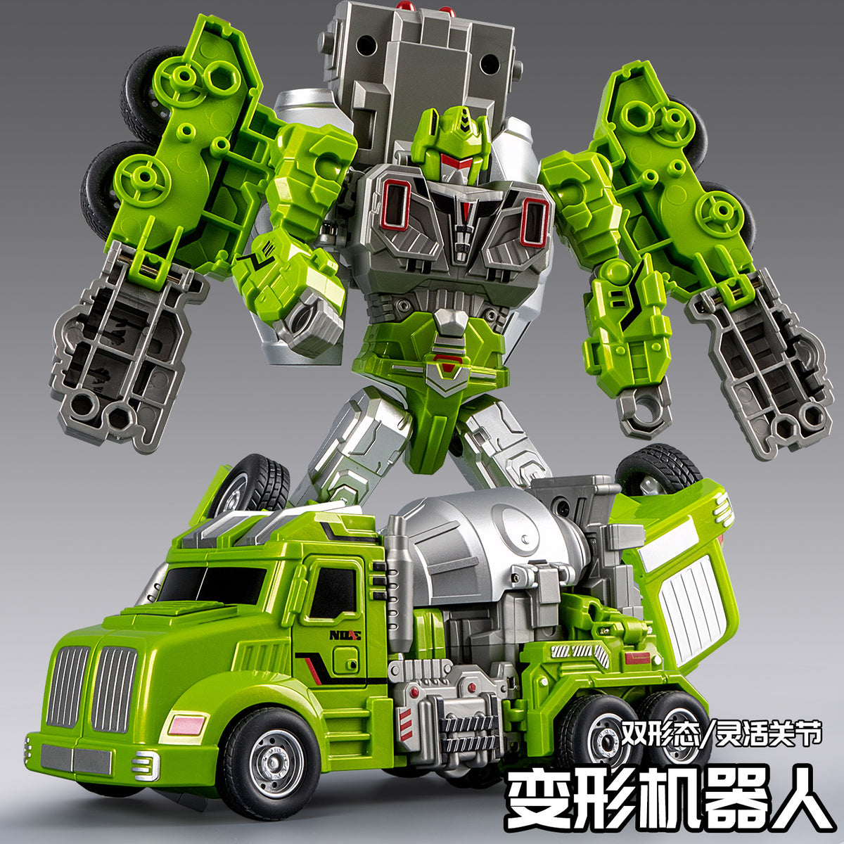 Simulation Inertia Truck Engineering Vehicle Model Cool Mixer Truck Transforming Robot Boy Gift Children's Toy - image 2
