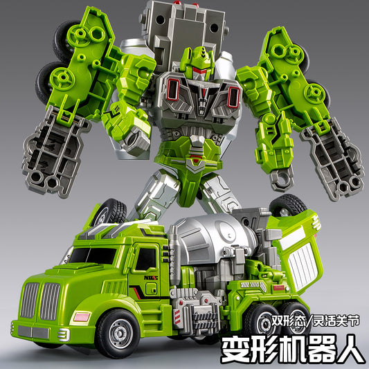 Simulation Inertia Truck Engineering Vehicle Model Cool Mixer Truck Transforming Robot Boy Gift Children's Toy - image 2