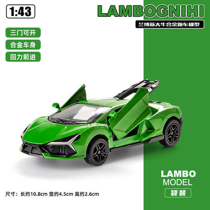 1:43 Alloy Car Model Pull-Back Toy Simulation Alloy Model Gift Cross-Border Alloy Sports Car Toy Wholesale - image 3