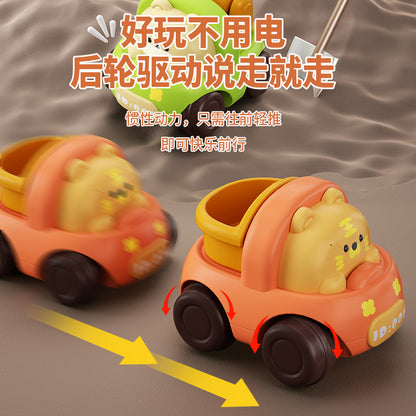 Children's Inertia Toy Car Baby 1 to 3 Years Old Pull-Back Engineering Car 6-Month-Old Baby Puzzle Boy and Girl - image 4