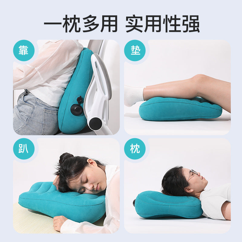 New Yilu Inflatable Lumbar Cushion, Airplane Travel Lumbar Support, Car High-Speed Rail Lumbar Support, Portable Lumbar Pillow, Sedentary Waist Support Pillow - image 4