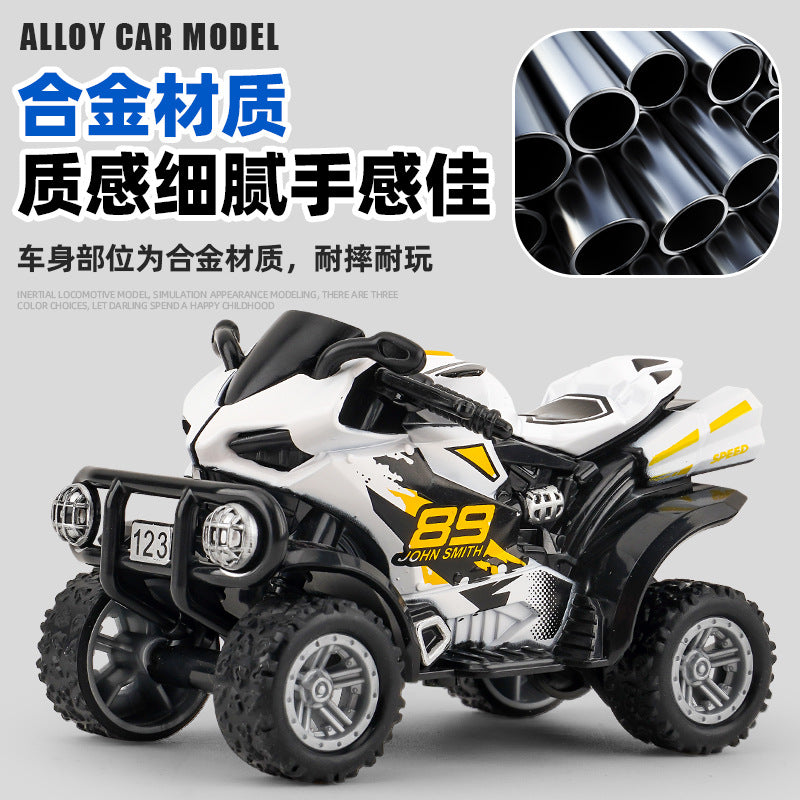 Cross-Border Southeast Asian Children's Toys Boy Simulation Alloy Pull-Back Off-Road Motorcycle Model Ornaments Car - image 2