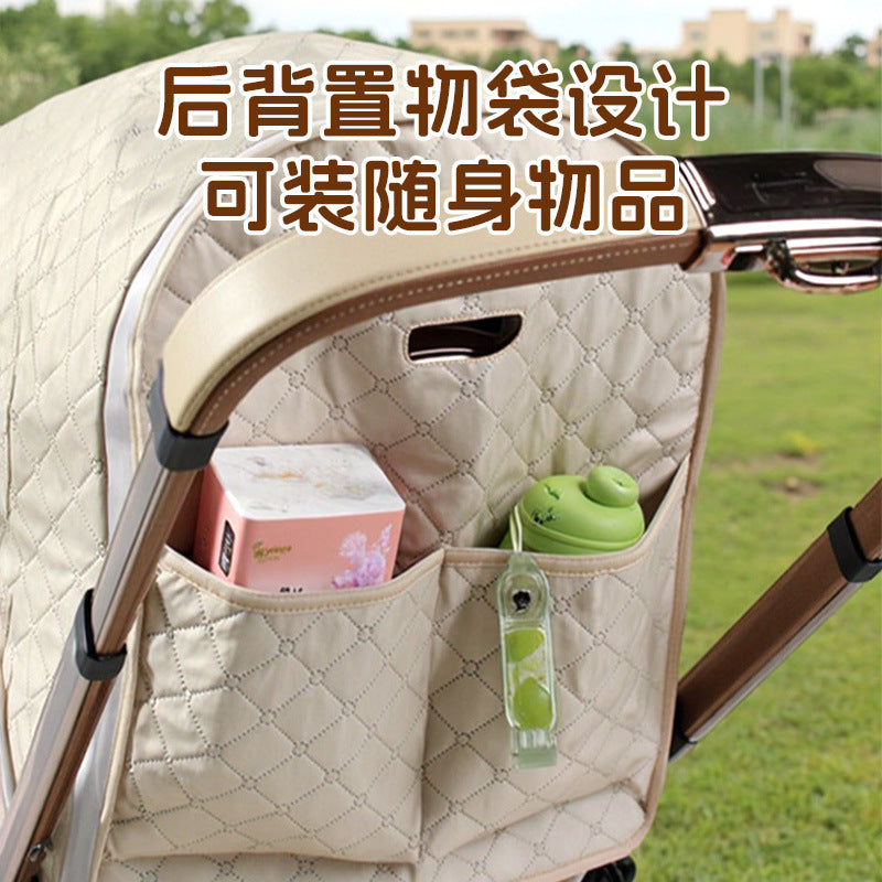 Baby Stroller Windproof Cover Rain Cover Universal Stroller Cover Warm Winter Baby Kidsren's Umbrella Stroller Windshield and Cold Protection Cover - image 4