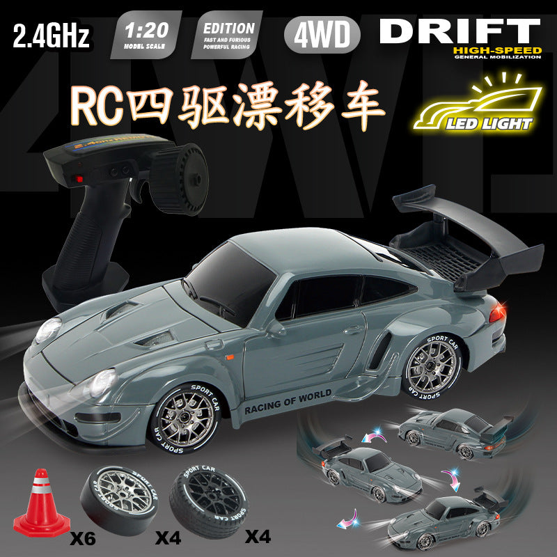 Rc Professional Variable Speed Four-Wheel Drive Drift Remote Control Car for Kidsren and Boys Artificial Charging Remote Control Car Model Toy Car - image 1