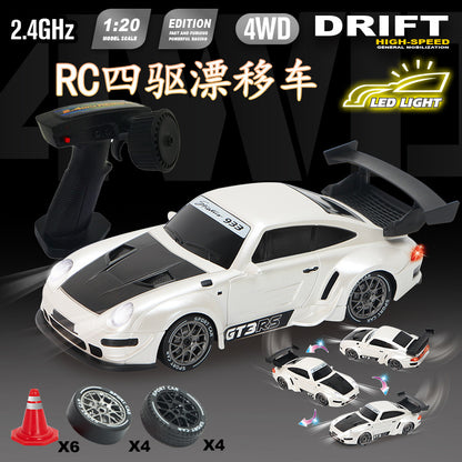 Rc Professional Variable Speed Four-Wheel Drive Drift Remote Control Car High-Speed Racing Kidsren's Charging Artificial Toy Remote Control Car Model - image 1