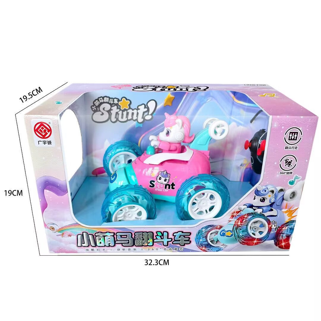 Pony Remote Control Stunt Twist 360 Stunt Dump Truck Boy Gift Artificial Car Light Kidsren's Rolling Toy - image 2