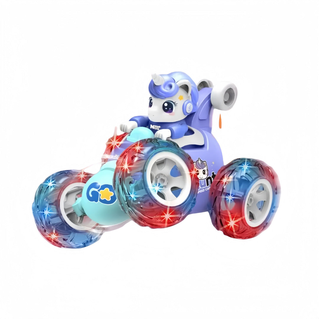 Pony Remote Control Stunt Twist 360 Stunt Dump Truck Boy Gift Artificial Car Light Kidsren's Rolling Toy - image 5
