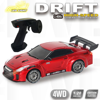 Cross-Border Rc Racing Four-Wheel Drive Drift High-Speed Remote Control Sports Car Kidsren's Boy Gtr Racing Model Remote Control Car Toy - image 1