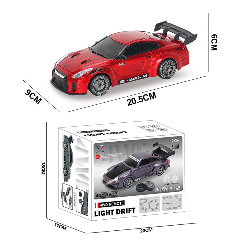 Cross-Border Rc Racing Four-Wheel Drive Drift High-Speed Remote Control Sports Car Kidsren's Boy Gtr Racing Model Remote Control Car Toy - image 4