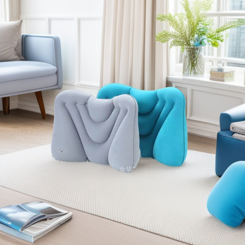 Inflatable Lumbar Pillow, Lumbar Support Cushion, Leisure Office Travel, Car, Airplane, High-Speed Rail Lumbar Support, Direct Sales from the Manufacturer - image 1