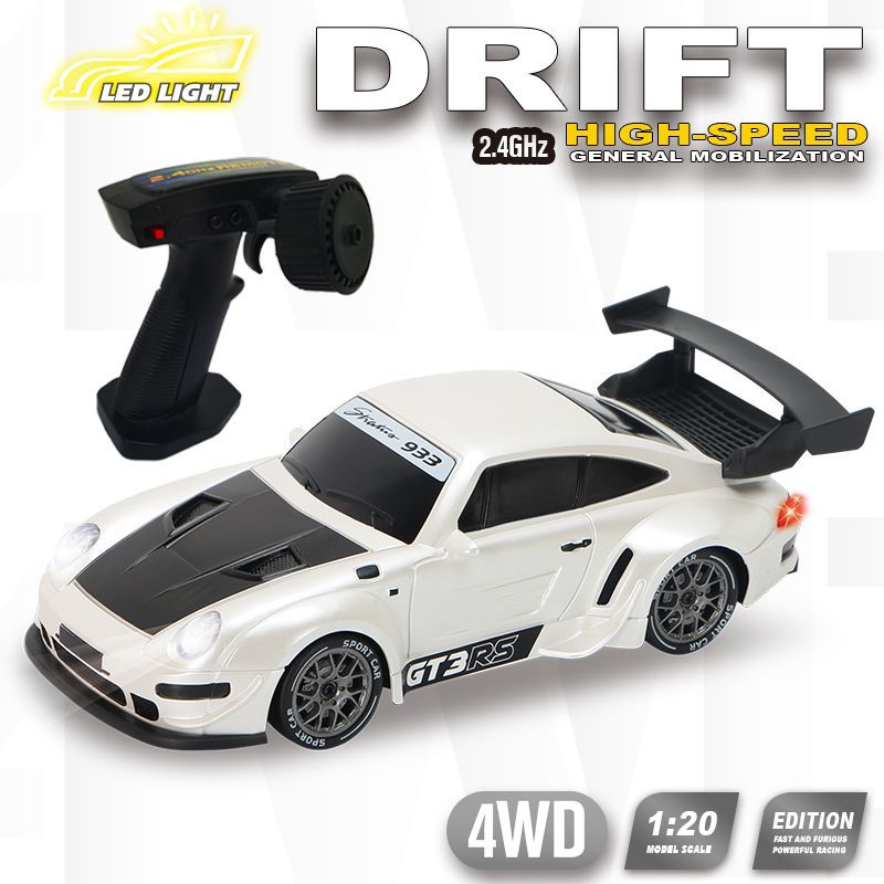 Cross-Border Rc High-Speed Four-Wheel Drive Drift Remote Control Car Children's Electric Racing Car Rechargeable Toy Car Simulation Model - image 1