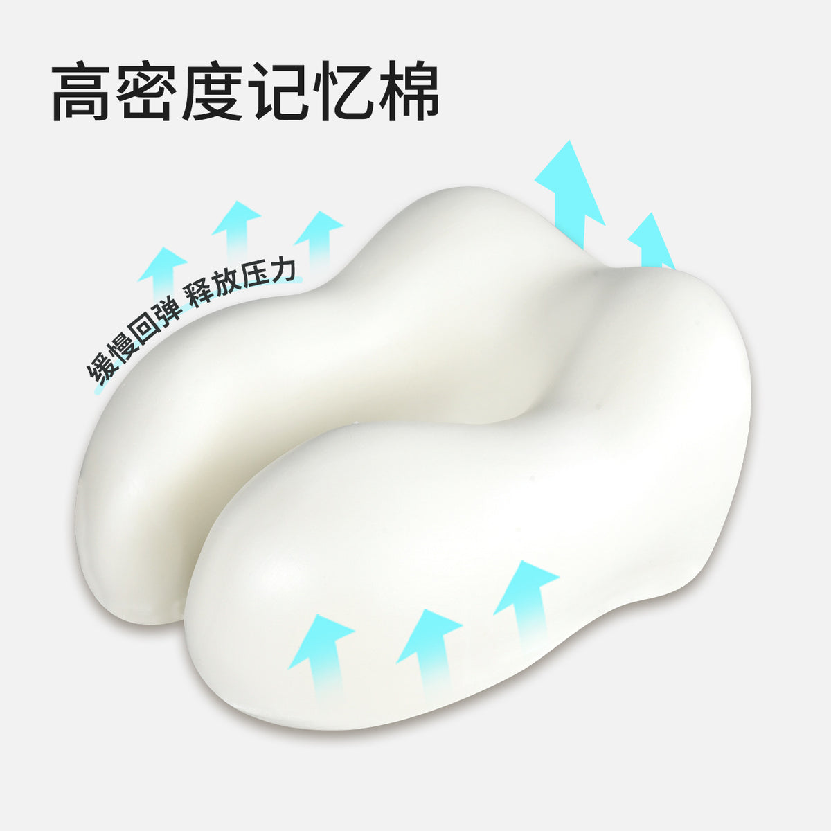 U-Shaped Pillow, Light-Blocking Travel Pillow, Hooded Neck Protector, Portable Memory Foam Neck Pillow for Airplane and Car, U-Shaped Pillow for Side Sleeping - image 4