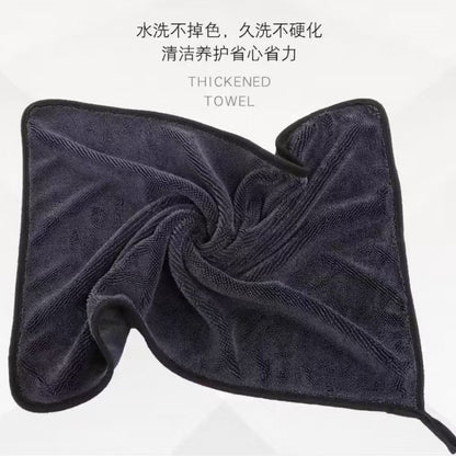 Thickened Absorbent Towel, Small Braided Water-Absorbing Towel, Special Absorbent Towel for Car Washing and Wiping, Double-Layered Small Braided Towel - image 2