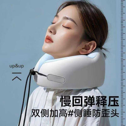 U-Shaped Pillow Memory Foam Neck Pillow for Airplane Sleep, U-Shaped Neck Pillow for Car Travel, Portable Travel Pillow, Neck Support Pillow - image 2