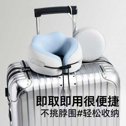 U-Shaped Pillow Memory Foam Neck Pillow for Airplane Sleep, U-Shaped Neck Pillow for Car Travel, Portable Travel Pillow, Neck Support Pillow - image 4