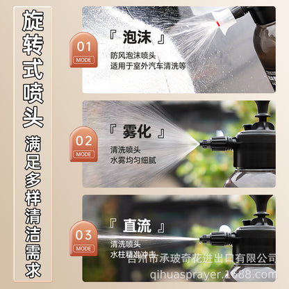 Car Wash Air Pressure Foam Spray Bottle Multi-Functional Household Fan-Shaped Glass Cleaning Spray Bottle Foam Sprayer - image 4