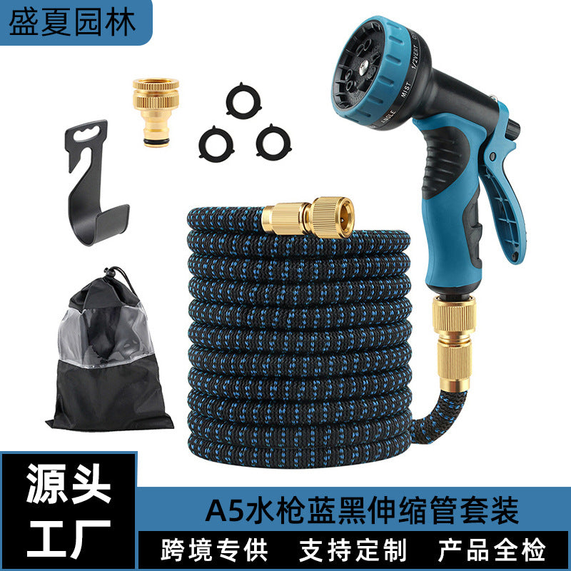 Midsummer Garden Household Telescopic Water Pipe High-Pressure Car Washing and Floor Washing Agricultural Garden Sprinkler Garden Watering Flower Watering Water Gun - image 1