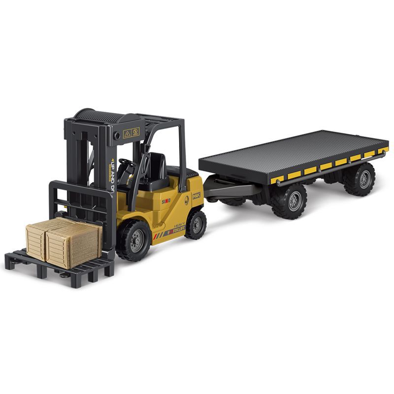 Cross-Border Simulation Electric Spray Remote Control Forklift Children's Crane Multi-Functional Engineering Vehicle Model Toy Hook Truck - image 5