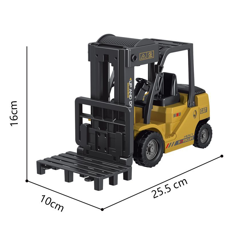 Cross-Border Simulation Electric Spray Remote Control Forklift Children's Crane Multi-Functional Engineering Vehicle Model Toy Hook Truck - image 2