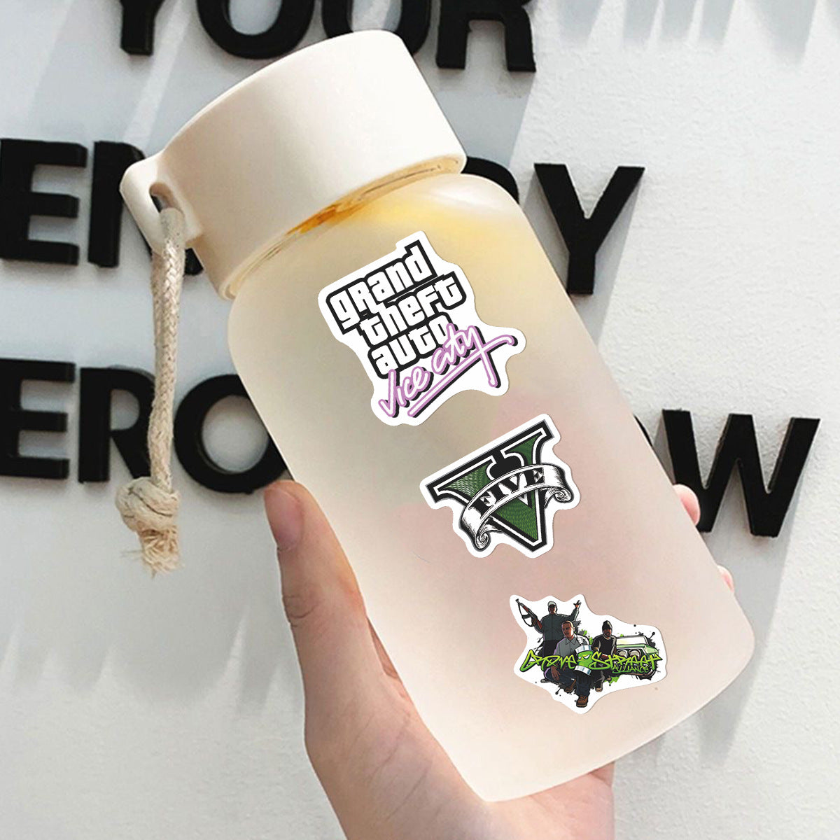 50 Gta Game Graffiti Stickers, Laptop Car DIY Decorative Trolley Case Stickers - image 3