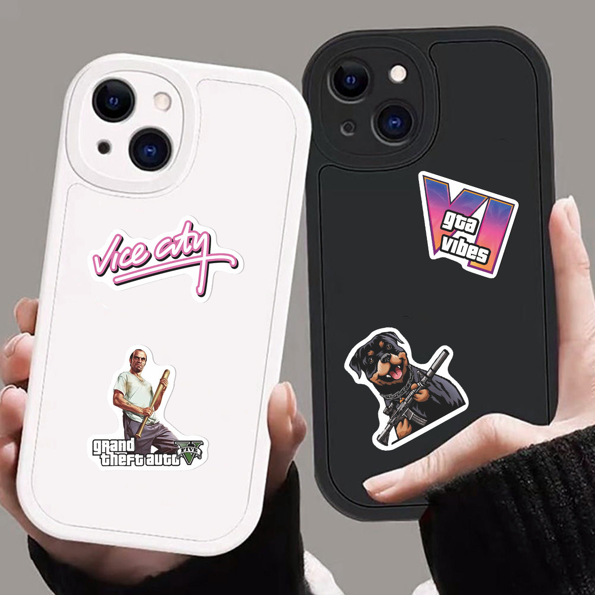 50 Gta Game Graffiti Stickers, Laptop Car DIY Decorative Trolley Case Stickers - image 4
