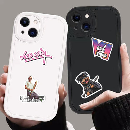 50 Gta Game Graffiti Stickers, Laptop Car DIY Decorative Trolley Case Stickers - image 4