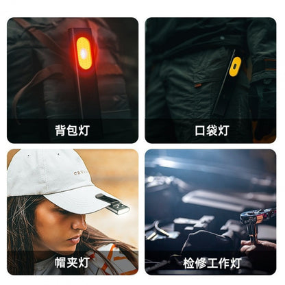 Cross-Border Popular Magnetic Cob Work Light Flashlight Ultra-Thin Portable Led Light Outdoor Mini Pen Clip Light Auto Repair - image 2