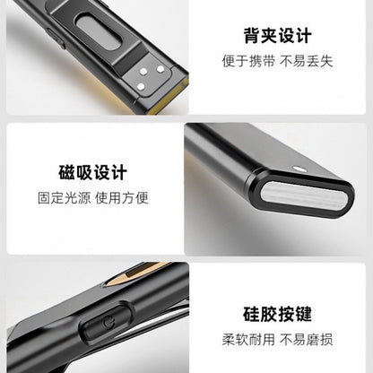 Cross-Border Popular Magnetic Cob Work Light Flashlight Ultra-Thin Portable Led Light Outdoor Mini Pen Clip Light Auto Repair - image 4