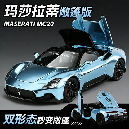 1:24 Maserati Mc20 Sports Car Simulation Alloy Car Model Children's Toy Car Gift Decoration Collectible - image 1