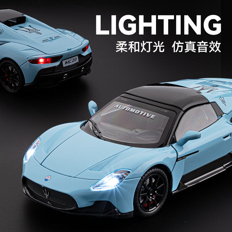 1:24 Maserati Mc20 Sports Car Simulation Alloy Car Model Children's Toy Car Gift Decoration Collectible - image 3
