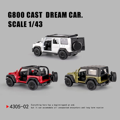 Three-Door Rross-Country Alloy Artificial Off-Road Sports Car Model Kidsren's Pull-Back Toy Car Batch - image 2