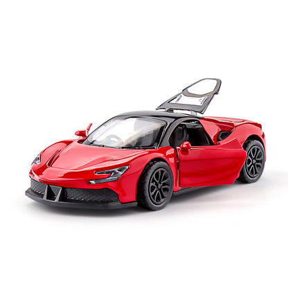 Three-Door Rross-Country Alloy Artificial Off-Road Sports Car Model Kidsren's Pull-Back Toy Car Batch - image 5