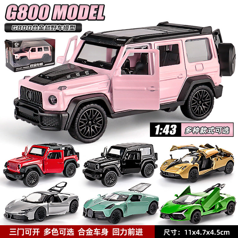 1:43 Alloy G800 Off-Road Vehicle Model Kidsren's Artificial Pull-Back Toy Car Hand-Made Ornaments Boy Gifts - image 1