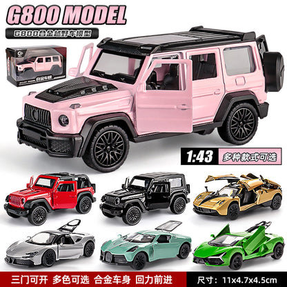 1:43 Alloy G800 Off-Road Vehicle Model Kidsren's Artificial Pull-Back Toy Car Hand-Made Ornaments Boy Gifts - image 1