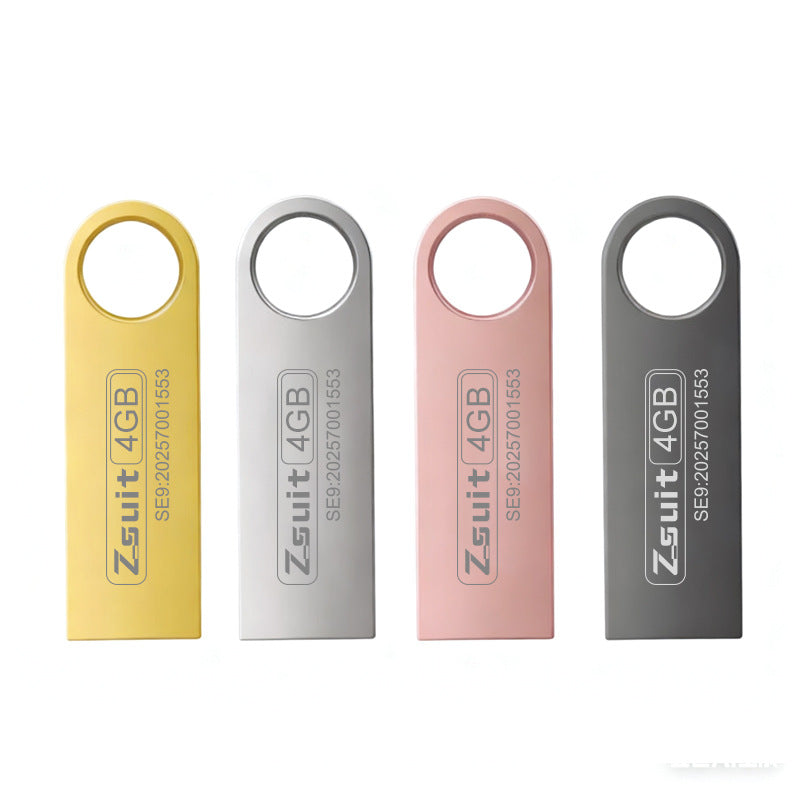 Jisuyou Metal USB Flash Drive 8Gb Business Waterproof USB Flash Drive 4Gb Mobile Phone Computer USB Car Music USB Flash Drive Small Capacity - image 5
