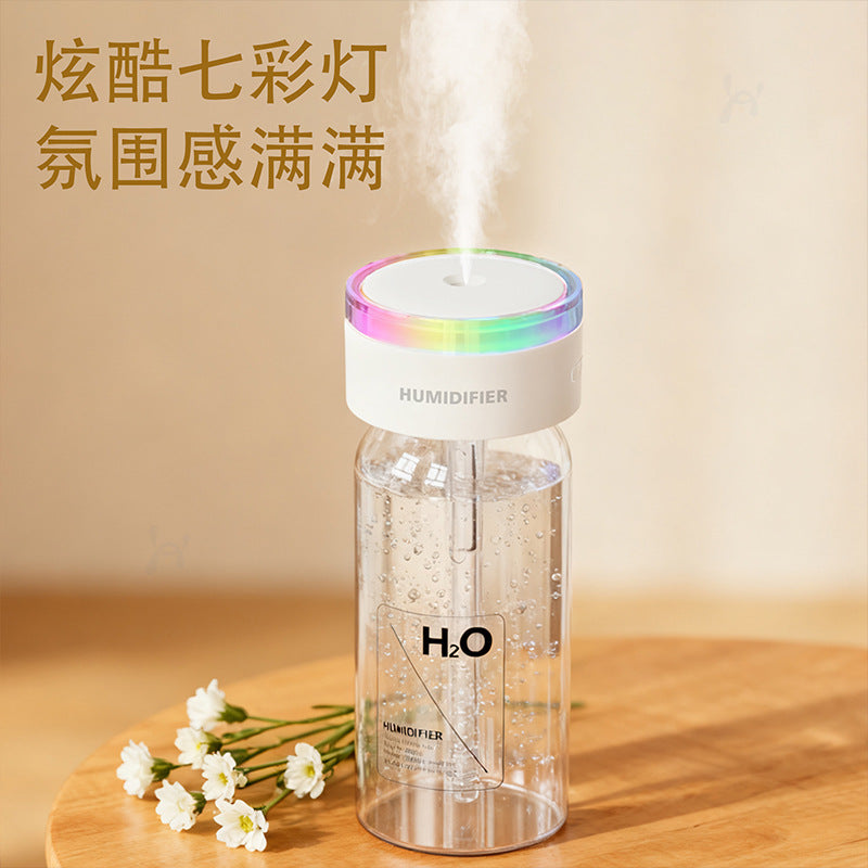 New Car Air Humidifier with Colorful Running Lights, Wireless Portable Mini Humidifier, Home Desktop Hydration Device - image 3