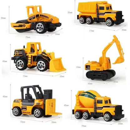 Children's Toy Car Alloy Sliding Racing Car Model Engineering Vehicle Police Car Fire Truck Children's Inertia Pull-Back Car - image 2